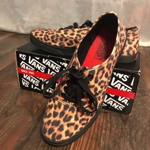 Leopard Print Vans women’s size 7